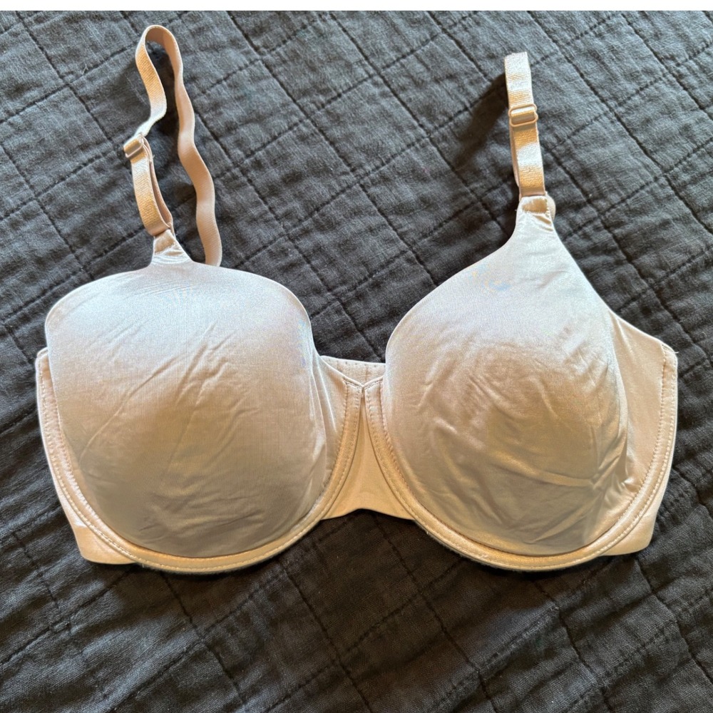 Natori Bra 32DD Beige T Shirt Underwire Smooth Lightly‎ Padded Everyday